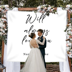 Lofaris Personalized Outdoor Glassland And Floral Wedding Backdrop