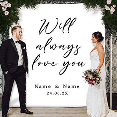 Lofaris Personalized Outdoor Glassland And Floral Wedding Backdrop
