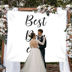 Lofaris Personalized Outdoor Wedding Reception Photo Backdrop