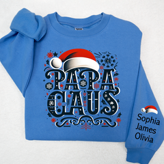 Lofaris Personalized Papa Claus Grandpa Custom Sweatshirt
