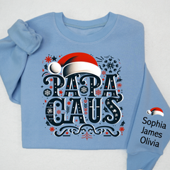Lofaris Personalized Papa Claus Grandpa Custom Sweatshirt