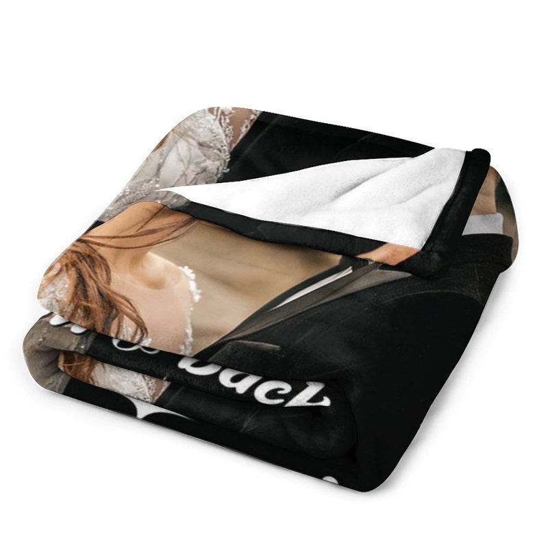 Lofaris Personalized Photo Stars Overlay Gift Soft Blanket