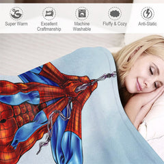 Lofaris Personalized Photo Super Sipder Hero Boy Blanket