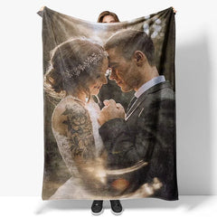 Lofaris Personalized Photos Fleece Blanket as Gift