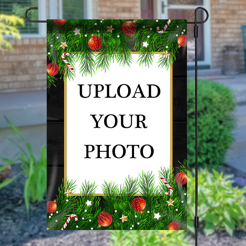 Lofaris Personalized Pine Cones Stars Christmas Garden Flag