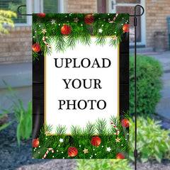 Lofaris Personalized Pine Cones Stars Christmas Garden Flag