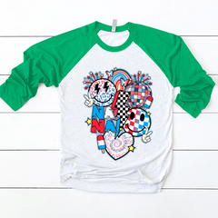 Lofaris Personalized Plaid Smile Face Nana Baseball Shirt