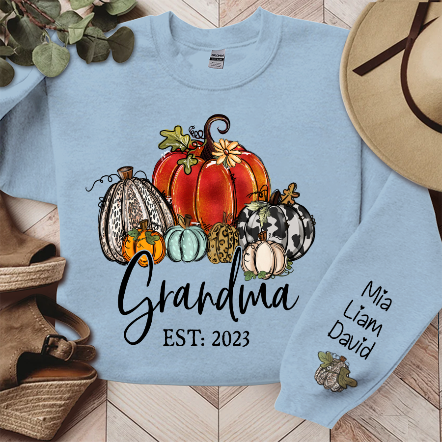 Lofaris Personalized Pumpkins Thanksgiving Fall Sweatshirt