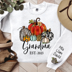 Lofaris Personalized Pumpkins Thanksgiving Fall Sweatshirt