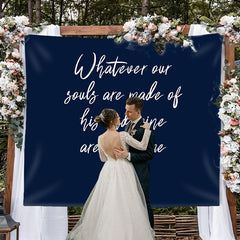 Lofaris Personalized Rustic Wedding Backdrop for Ceremory