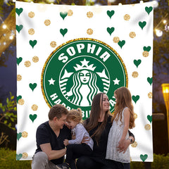 Lofaris Personalized Text Coffee Theme Birthday Backdrop