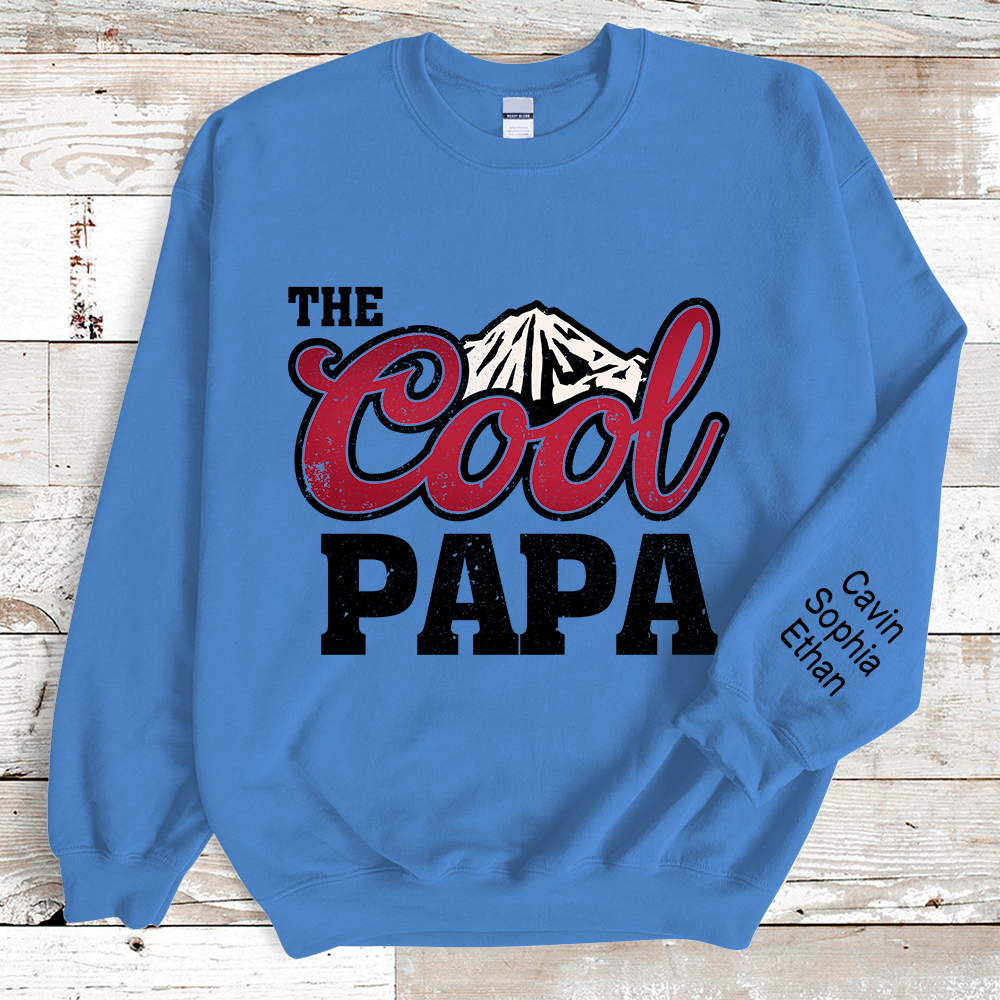 Lofaris Personalized The Cool Papa And Grandkids Sweatshirt