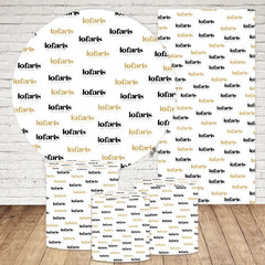 Lofaris Personalized Theme Round Backdrop Kit with Panel