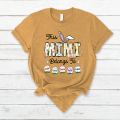 Lofaris Personalized This Mimi Belongs Eggs Easter T-Shirt