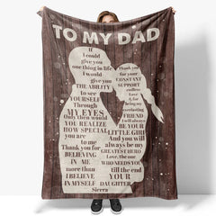 Lofaris Personalized To My Dad Fathers Day Throw Blanket