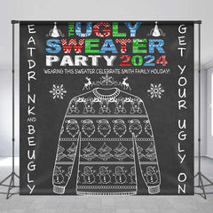 Lofaris Personalized Ugly Sweater Christmas Party Backdrop