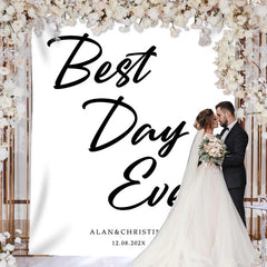 Lofaris Personalized Wedding Ceremony Backdrop with Calligraphy