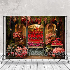 Lofaris Photography Dark Color Roses Shop Spring Backdrop