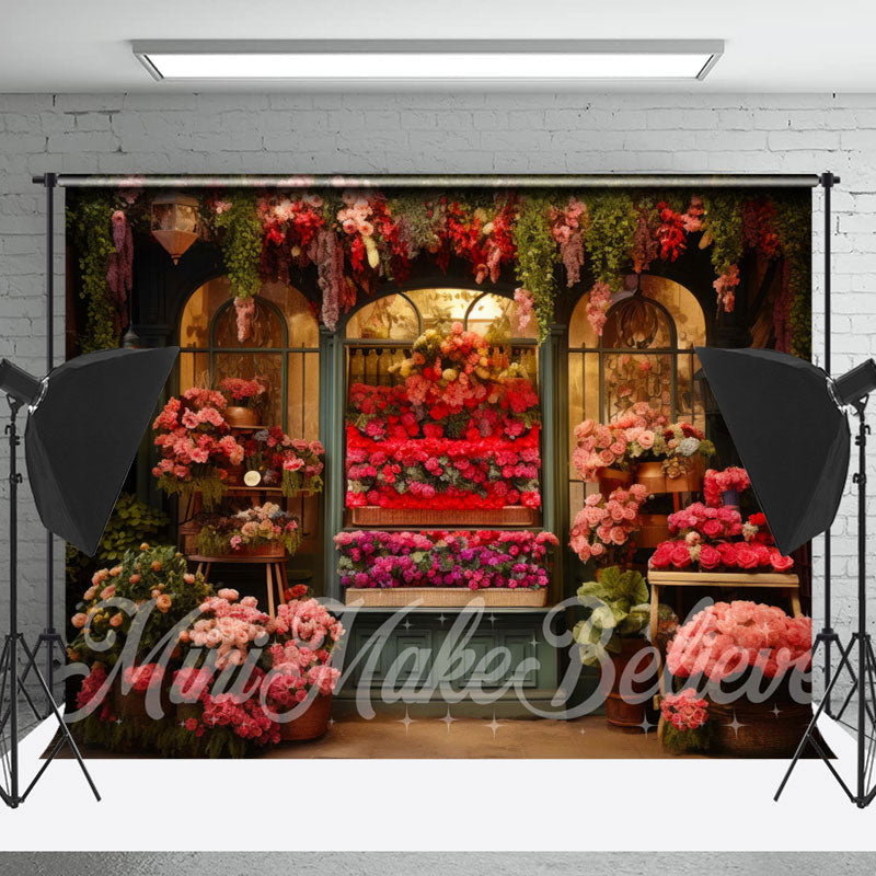 Lofaris Photography Dark Color Roses Shop Spring Backdrop