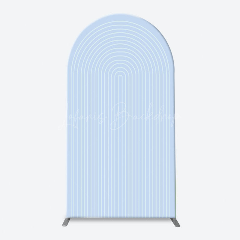 Lofaris Pink Blue Green White Birthday Arch Backdrop Kit