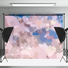 Lofaris Pink Blue Textured Graffiti Wall Backdrop For Photo