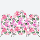 Lofaris Pink Floral Birthday Party Arch Backdrop Kit Decor