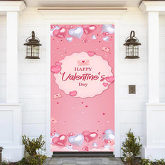 Lofaris Pink Heart Balloon Letters Valentines Day Door Cover