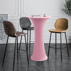 Lofaris Pink High Top Round Spandex Cocktail Tablecloths