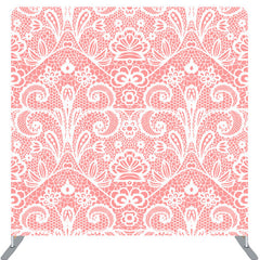 Lofaris Pink Lace Parttern Fabric Backdrop Cover For Party