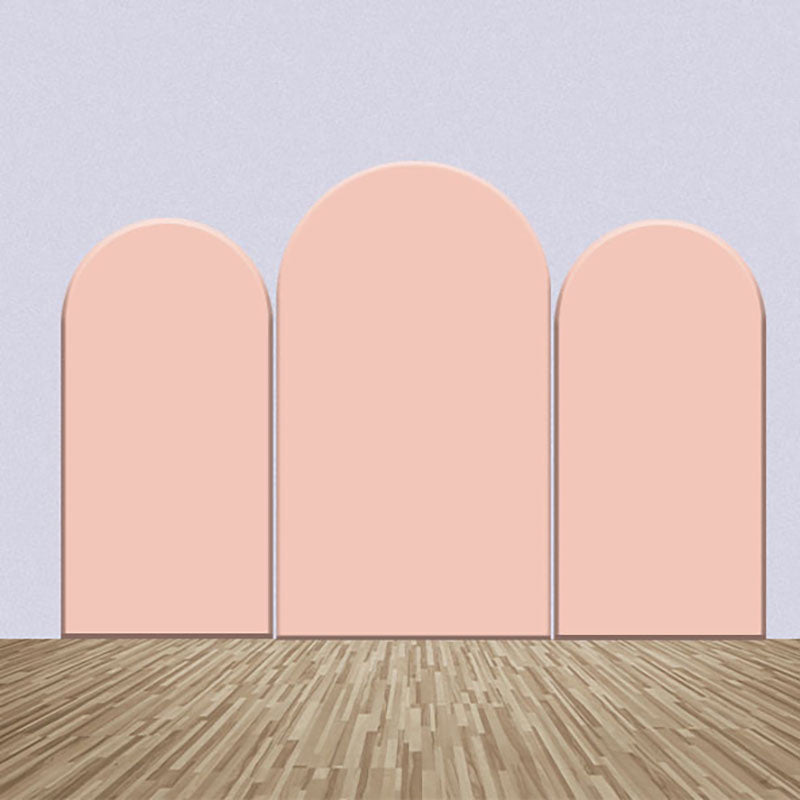 Lofaris Pink Orange Theme Solid Color Arch Backdrop Kit