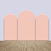 Lofaris Pink Orange Theme Solid Color Arch Backdrop Kit