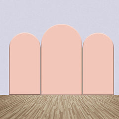 Lofaris Pink Orange Theme Solid Color Arch Backdrop Kit