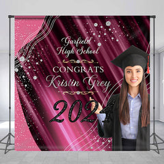 Lofaris Pink Prom Senior Custom Photo Grad Backdrop
