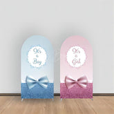 Lofaris Pink Purple Bow Tie Arch Backdrop For Baby Shower