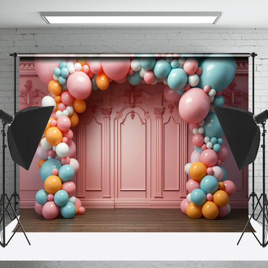 Lofaris Pink Royal Luxury Relief Wall Cake Smash Backdrop