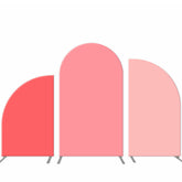 Lofaris Pink System Solid Color Arch Backdrop Kit For Party