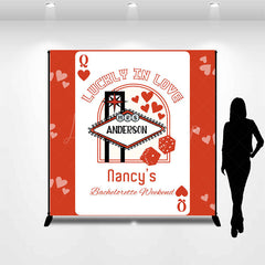 Lofaris Poker Lucky In Love Custom Bachelorette Backdrop