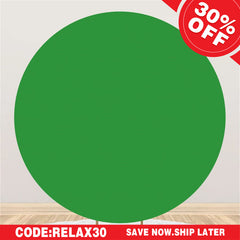 (Ship In 24HR) Green Screen Round Party Backdrop for Photography