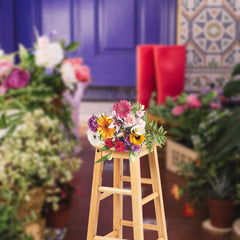 Lofaris Potted Plant Rain Boots Spring Backdrop For Photo