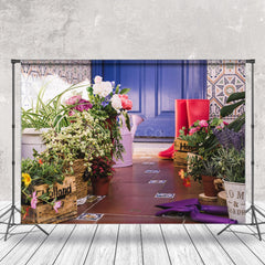 Lofaris Potted Plant Rain Boots Spring Backdrops For Photo