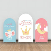 Lofaris Princess Crown Elephant Moon Cloud Arch Backdrop Kit