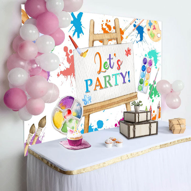 Lofaris Printing Color Graffiti Artboard Party Backdrop