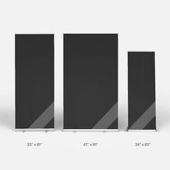 Lofaris Professional Black Custom Retractable Business Banner