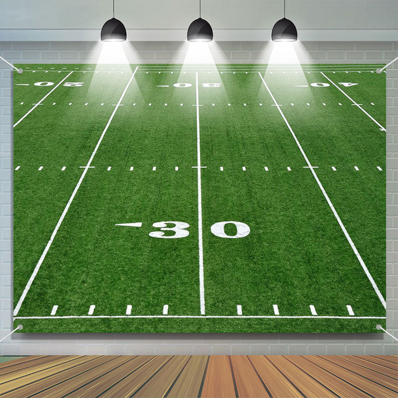 Lofaris Professional Football Field Lines Sports Backdrop