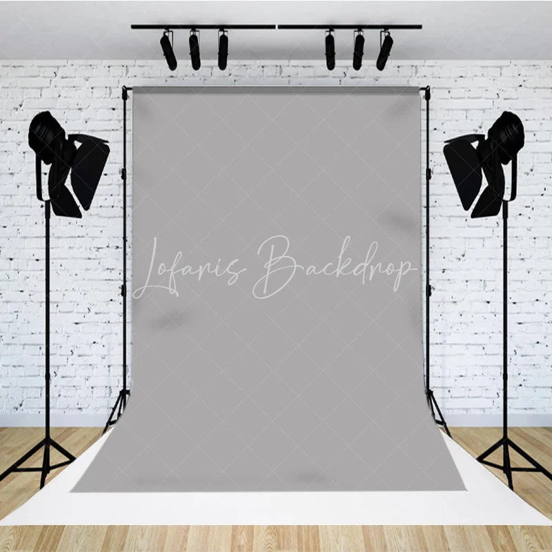 Lofaris Professional Solid Grey Portrait Backdrop For Studio