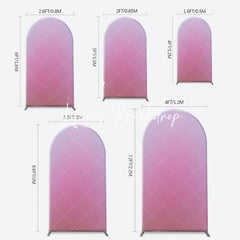 Lofaris Pure Pink Dim Light Hazy Arch Photography Backdrop