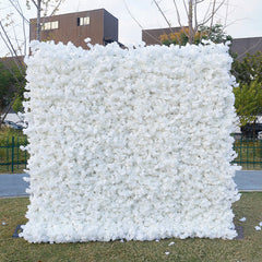Lofaris Pure White Romantic Artificial Wedding Flower Wall