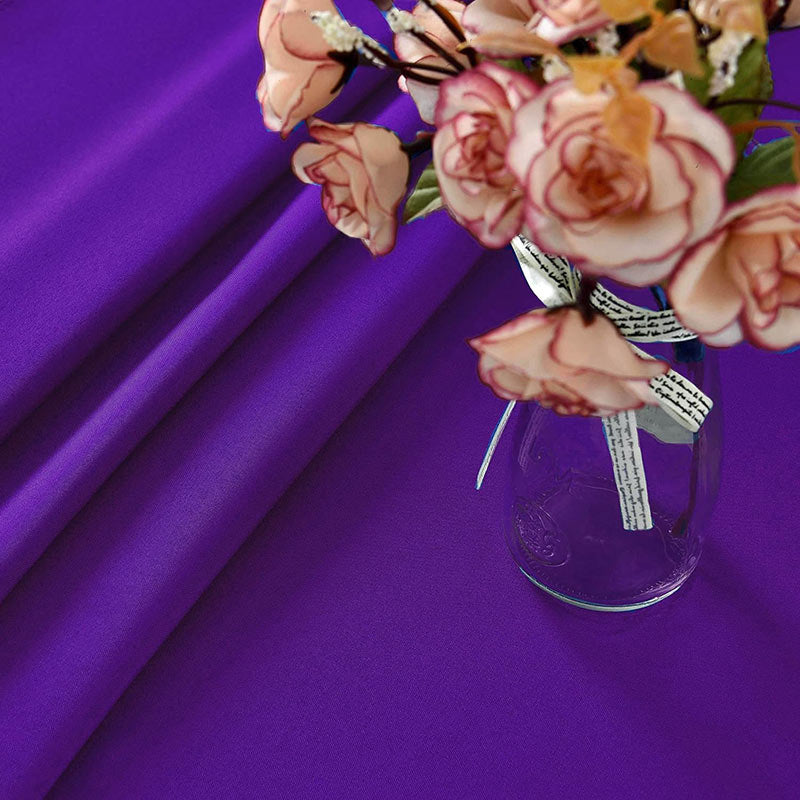 Lofaris Purple 150 GSM Polyester Banquet Rectangle Tablecloth