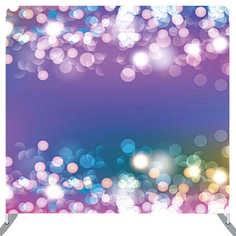 Lofaris Purple Blue Gradient Bokeh Fabric Backdrop Cover