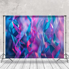 Lofaris Purple Blue Ribbon Fine Art Photo Studio Backdrop